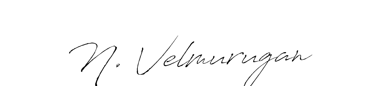 N. Velmurugan stylish signature style. Best Handwritten Sign (Antro_Vectra) for my name. Handwritten Signature Collection Ideas for my name N. Velmurugan. N. Velmurugan signature style 6 images and pictures png