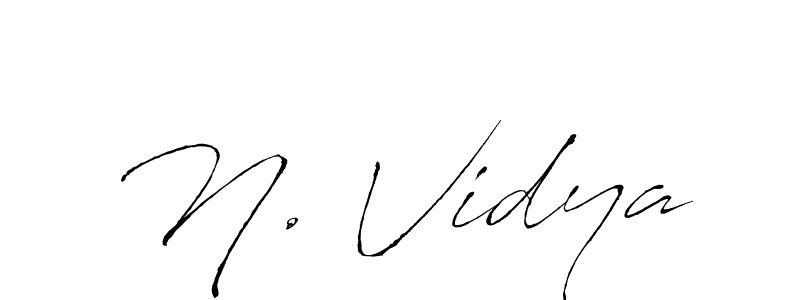 Make a beautiful signature design for name N. Vidya. With this signature (Antro_Vectra) style, you can create a handwritten signature for free. N. Vidya signature style 6 images and pictures png