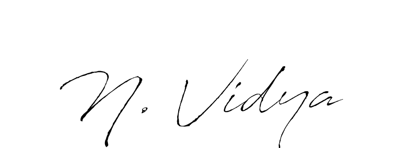 Also we have N. Vidya name is the best signature style. Create professional handwritten signature collection using Antro_Vectra autograph style. N. Vidya signature style 6 images and pictures png