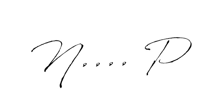 Make a beautiful signature design for name N.... P. With this signature (Antro_Vectra) style, you can create a handwritten signature for free. N.... P signature style 6 images and pictures png