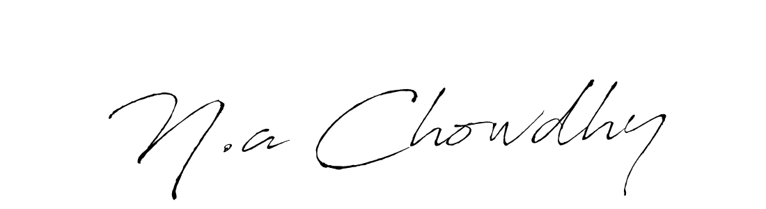 Use a signature maker to create a handwritten signature online. With this signature software, you can design (Antro_Vectra) your own signature for name N.a Chowdhy. N.a Chowdhy signature style 6 images and pictures png