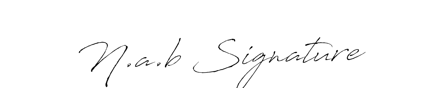 Antro_Vectra is a professional signature style that is perfect for those who want to add a touch of class to their signature. It is also a great choice for those who want to make their signature more unique. Get N.a.b Signature name to fancy signature for free. N.a.b Signature signature style 6 images and pictures png