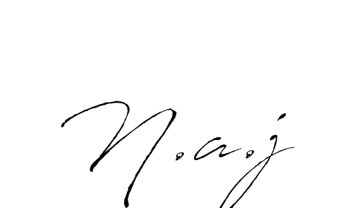 The best way (Antro_Vectra) to make a short signature is to pick only two or three words in your name. The name N.a.j include a total of six letters. For converting this name. N.a.j signature style 6 images and pictures png