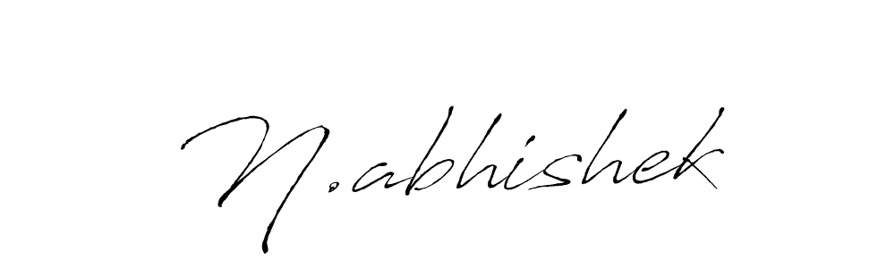 You should practise on your own different ways (Antro_Vectra) to write your name (N.abhishek) in signature. don't let someone else do it for you. N.abhishek signature style 6 images and pictures png