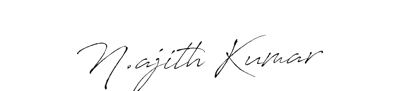 Create a beautiful signature design for name N.ajith Kumar. With this signature (Antro_Vectra) fonts, you can make a handwritten signature for free. N.ajith Kumar signature style 6 images and pictures png