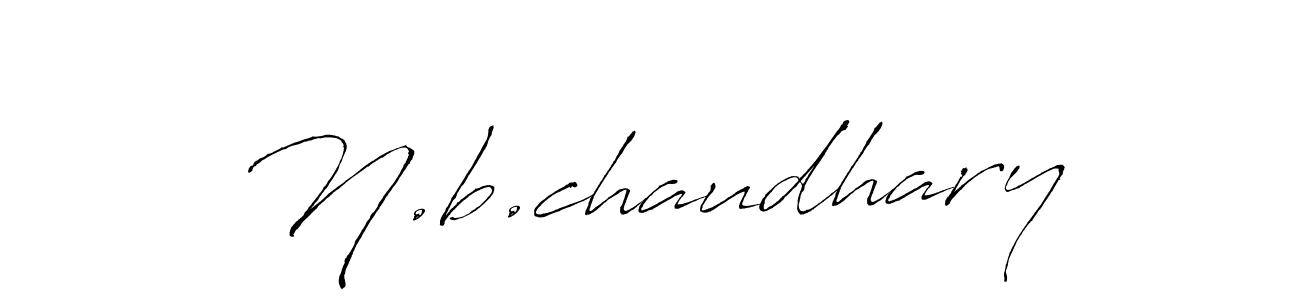 Design your own signature with our free online signature maker. With this signature software, you can create a handwritten (Antro_Vectra) signature for name N.b.chaudhary. N.b.chaudhary signature style 6 images and pictures png