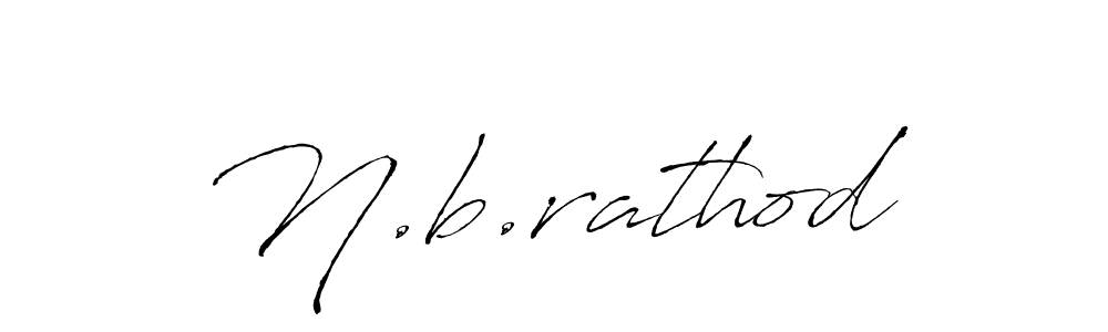 You should practise on your own different ways (Antro_Vectra) to write your name (N.b.rathod) in signature. don't let someone else do it for you. N.b.rathod signature style 6 images and pictures png