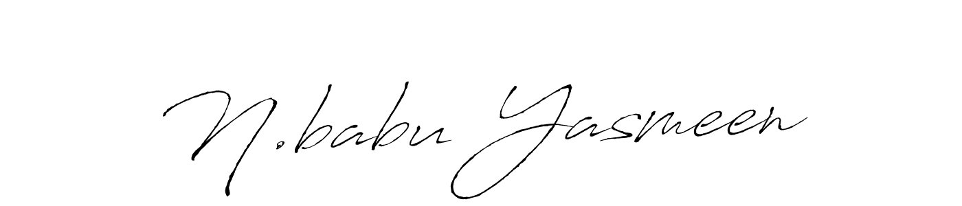 Here are the top 10 professional signature styles for the name N.babu Yasmeen. These are the best autograph styles you can use for your name. N.babu Yasmeen signature style 6 images and pictures png