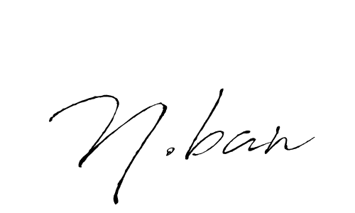 How to Draw N.ban signature style? Antro_Vectra is a latest design signature styles for name N.ban. N.ban signature style 6 images and pictures png