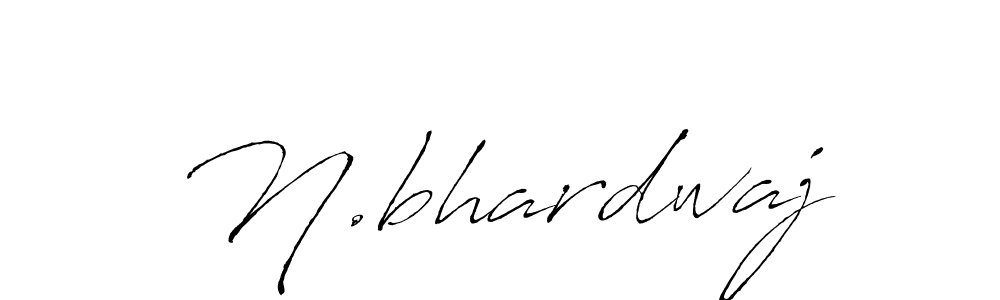 How to make N.bhardwaj name signature. Use Antro_Vectra style for creating short signs online. This is the latest handwritten sign. N.bhardwaj signature style 6 images and pictures png