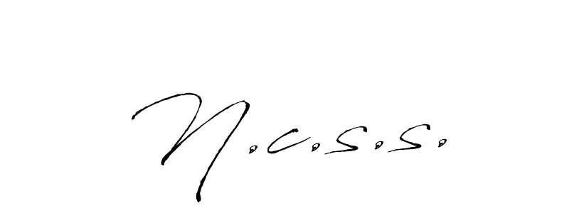 How to make N.c.s.s. signature? Antro_Vectra is a professional autograph style. Create handwritten signature for N.c.s.s. name. N.c.s.s. signature style 6 images and pictures png