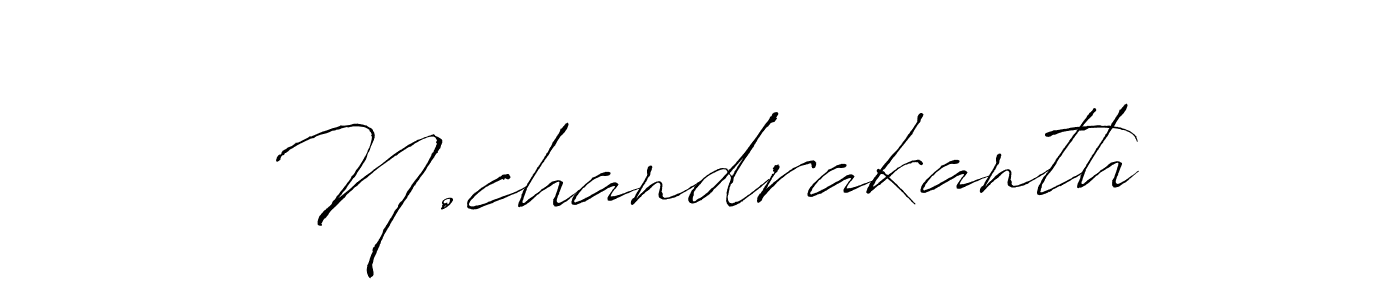 How to make N.chandrakanth signature? Antro_Vectra is a professional autograph style. Create handwritten signature for N.chandrakanth name. N.chandrakanth signature style 6 images and pictures png