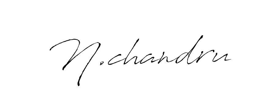 Make a beautiful signature design for name N.chandru. With this signature (Antro_Vectra) style, you can create a handwritten signature for free. N.chandru signature style 6 images and pictures png