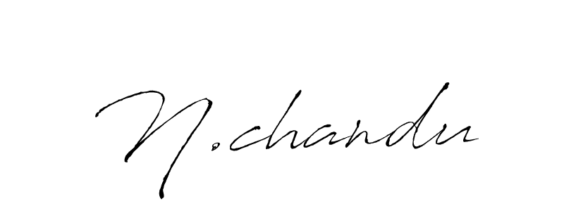 Create a beautiful signature design for name N.chandu. With this signature (Antro_Vectra) fonts, you can make a handwritten signature for free. N.chandu signature style 6 images and pictures png