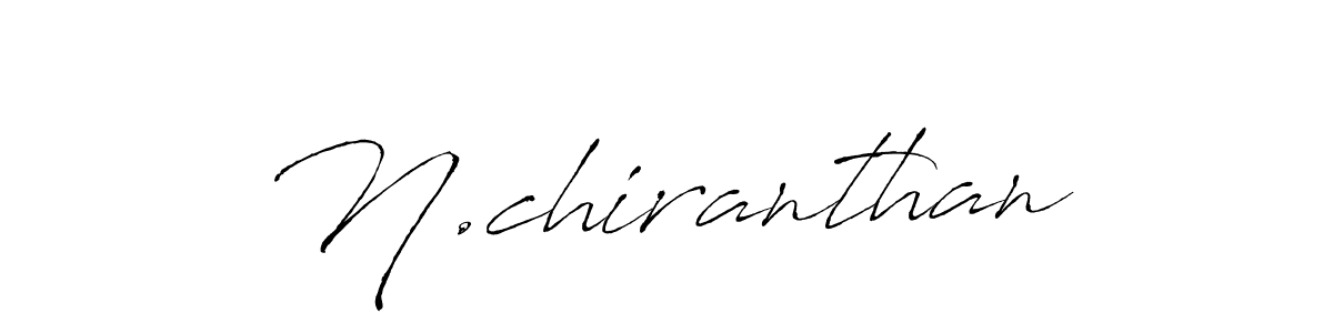 How to make N.chiranthan name signature. Use Antro_Vectra style for creating short signs online. This is the latest handwritten sign. N.chiranthan signature style 6 images and pictures png