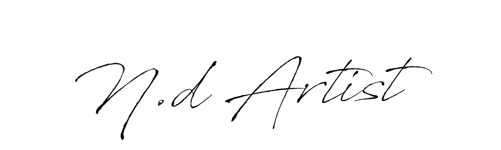How to make N.d Artist name signature. Use Antro_Vectra style for creating short signs online. This is the latest handwritten sign. N.d Artist signature style 6 images and pictures png