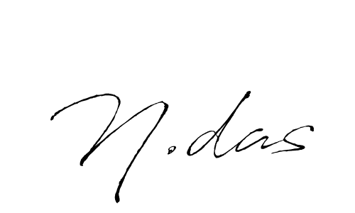 N.das stylish signature style. Best Handwritten Sign (Antro_Vectra) for my name. Handwritten Signature Collection Ideas for my name N.das. N.das signature style 6 images and pictures png