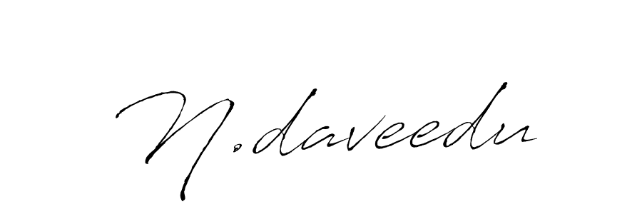 Make a beautiful signature design for name N.daveedu. With this signature (Antro_Vectra) style, you can create a handwritten signature for free. N.daveedu signature style 6 images and pictures png