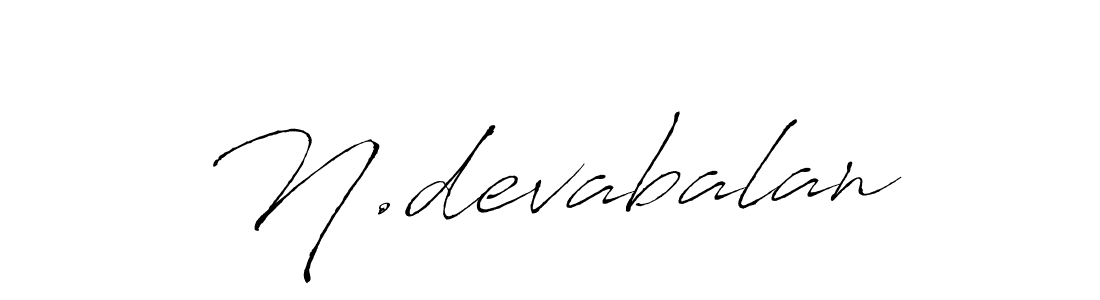 Make a beautiful signature design for name N.devabalan. With this signature (Antro_Vectra) style, you can create a handwritten signature for free. N.devabalan signature style 6 images and pictures png