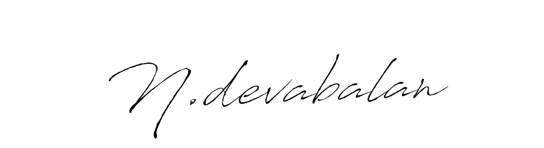 Make a beautiful signature design for name N.devabalan. With this signature (Antro_Vectra) style, you can create a handwritten signature for free. N.devabalan signature style 6 images and pictures png