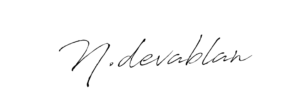 The best way (Antro_Vectra) to make a short signature is to pick only two or three words in your name. The name N.devablan include a total of six letters. For converting this name. N.devablan signature style 6 images and pictures png