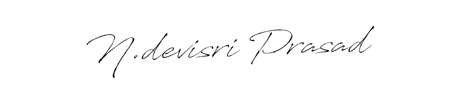 You should practise on your own different ways (Antro_Vectra) to write your name (N.devisri Prasad) in signature. don't let someone else do it for you. N.devisri Prasad signature style 6 images and pictures png