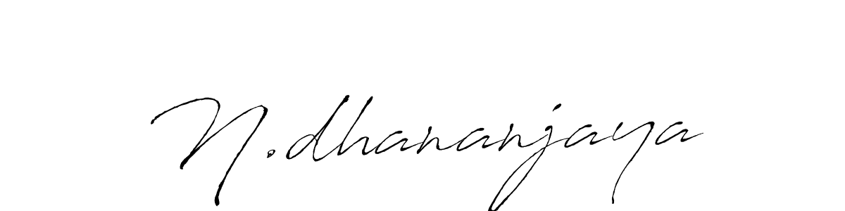 N.dhananjaya stylish signature style. Best Handwritten Sign (Antro_Vectra) for my name. Handwritten Signature Collection Ideas for my name N.dhananjaya. N.dhananjaya signature style 6 images and pictures png