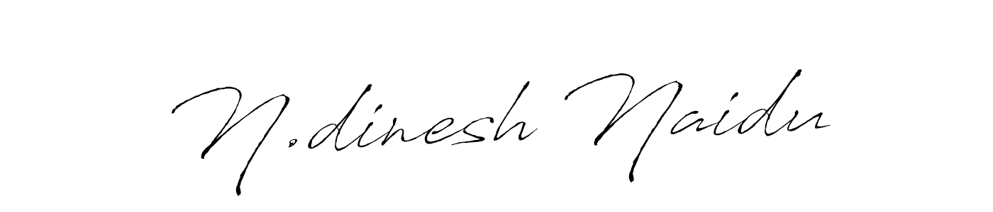 Also we have N.dinesh Naidu name is the best signature style. Create professional handwritten signature collection using Antro_Vectra autograph style. N.dinesh Naidu signature style 6 images and pictures png