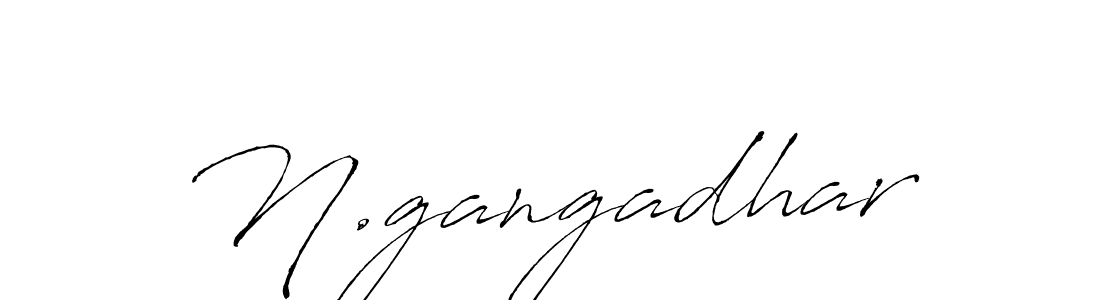 Create a beautiful signature design for name N.gangadhar. With this signature (Antro_Vectra) fonts, you can make a handwritten signature for free. N.gangadhar signature style 6 images and pictures png