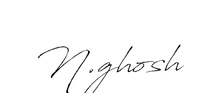 How to make N.ghosh signature? Antro_Vectra is a professional autograph style. Create handwritten signature for N.ghosh name. N.ghosh signature style 6 images and pictures png