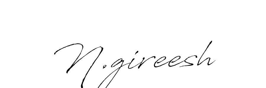 Use a signature maker to create a handwritten signature online. With this signature software, you can design (Antro_Vectra) your own signature for name N.gireesh. N.gireesh signature style 6 images and pictures png