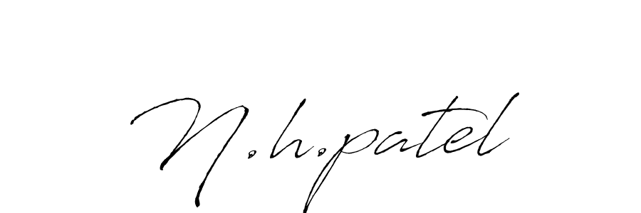 Similarly Antro_Vectra is the best handwritten signature design. Signature creator online .You can use it as an online autograph creator for name N.h.patel. N.h.patel signature style 6 images and pictures png