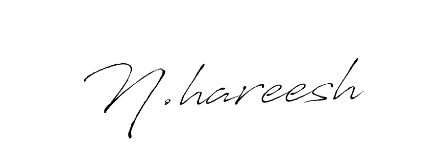 How to make N.hareesh signature? Antro_Vectra is a professional autograph style. Create handwritten signature for N.hareesh name. N.hareesh signature style 6 images and pictures png