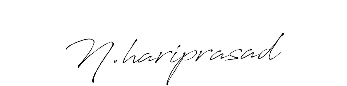 Create a beautiful signature design for name N.hariprasad. With this signature (Antro_Vectra) fonts, you can make a handwritten signature for free. N.hariprasad signature style 6 images and pictures png