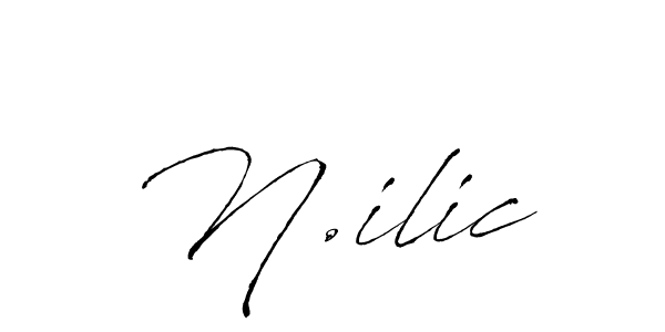 Make a beautiful signature design for name N.ilic. Use this online signature maker to create a handwritten signature for free. N.ilic signature style 6 images and pictures png
