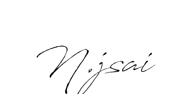 Design your own signature with our free online signature maker. With this signature software, you can create a handwritten (Antro_Vectra) signature for name N.jsai. N.jsai signature style 6 images and pictures png