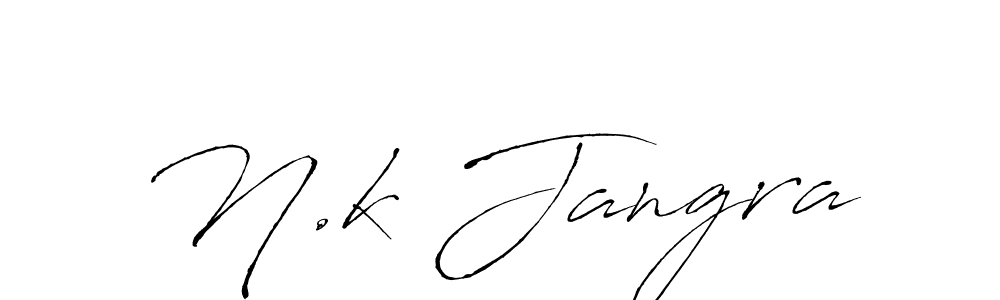 Similarly Antro_Vectra is the best handwritten signature design. Signature creator online .You can use it as an online autograph creator for name N.k Jangra. N.k Jangra signature style 6 images and pictures png