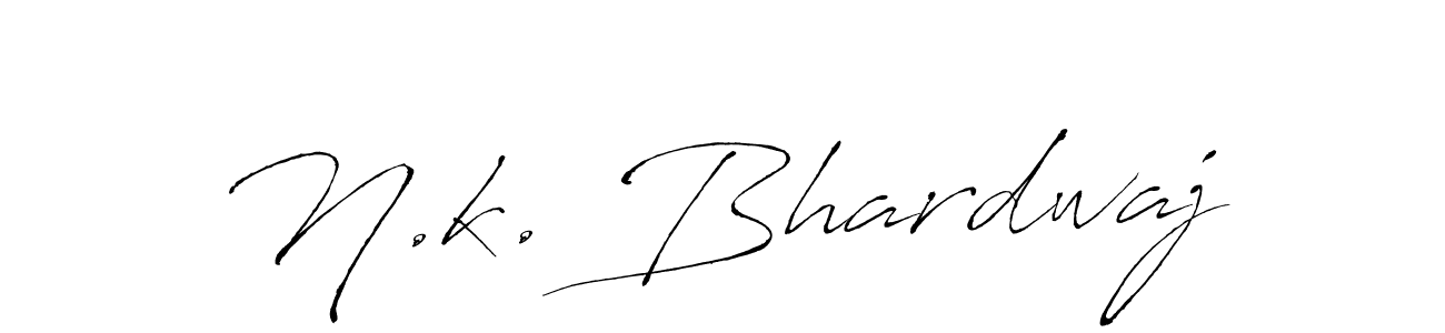 Use a signature maker to create a handwritten signature online. With this signature software, you can design (Antro_Vectra) your own signature for name N.k. Bhardwaj. N.k. Bhardwaj signature style 6 images and pictures png