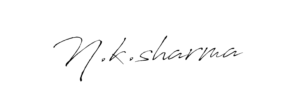 How to make N.k.sharma name signature. Use Antro_Vectra style for creating short signs online. This is the latest handwritten sign. N.k.sharma signature style 6 images and pictures png