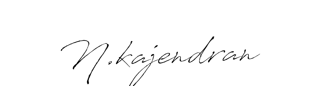 How to make N.kajendran signature? Antro_Vectra is a professional autograph style. Create handwritten signature for N.kajendran name. N.kajendran signature style 6 images and pictures png