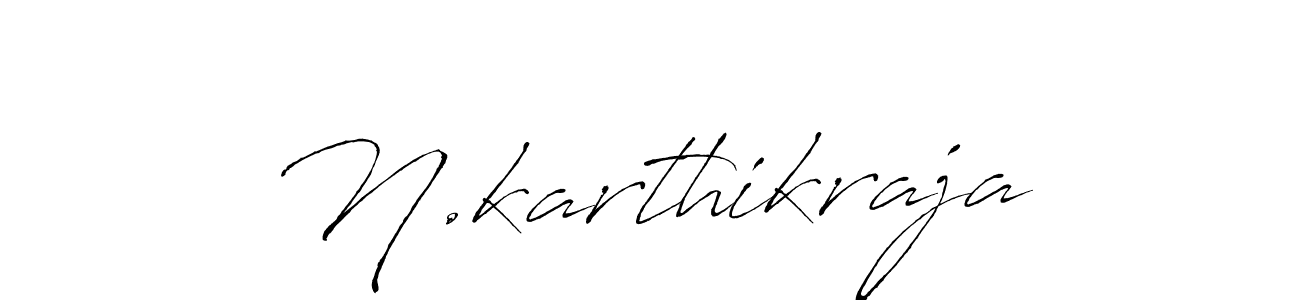 How to make N.karthikraja name signature. Use Antro_Vectra style for creating short signs online. This is the latest handwritten sign. N.karthikraja signature style 6 images and pictures png