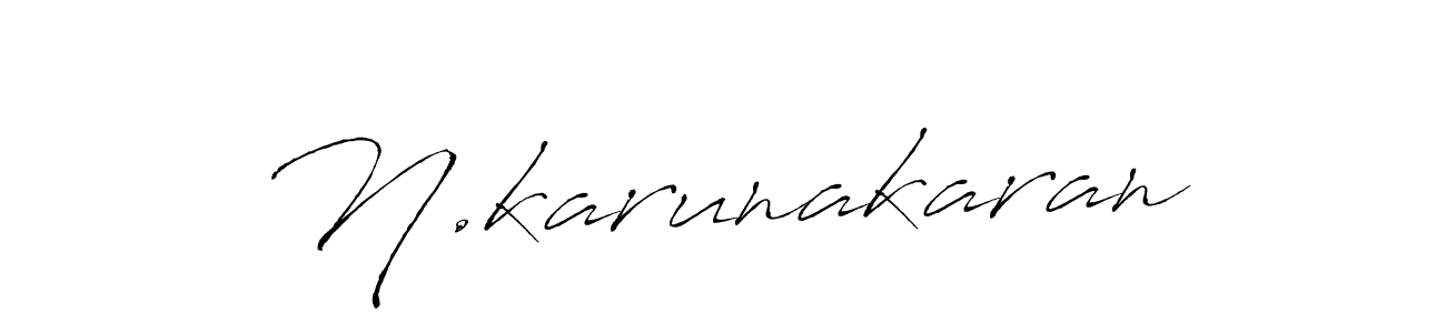 Design your own signature with our free online signature maker. With this signature software, you can create a handwritten (Antro_Vectra) signature for name N.karunakaran. N.karunakaran signature style 6 images and pictures png