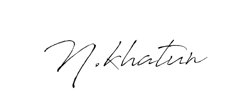 Also we have N.khatun name is the best signature style. Create professional handwritten signature collection using Antro_Vectra autograph style. N.khatun signature style 6 images and pictures png