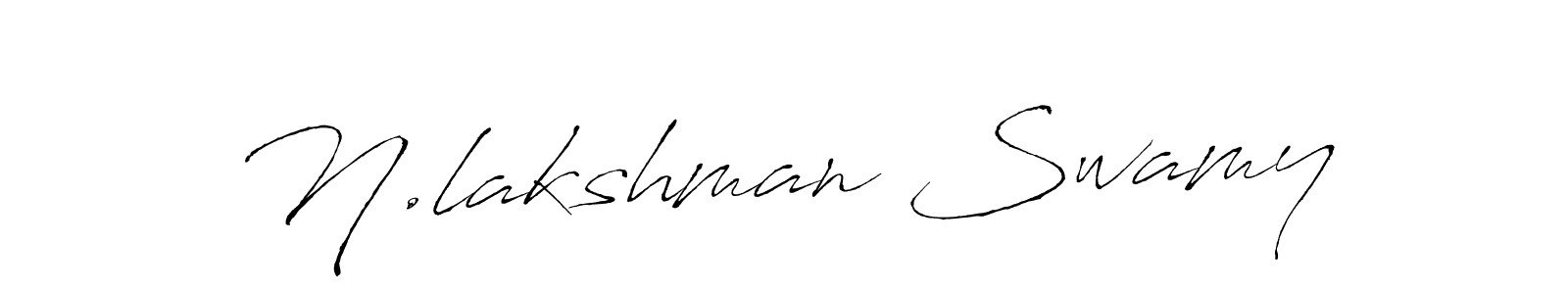 N.lakshman Swamy stylish signature style. Best Handwritten Sign (Antro_Vectra) for my name. Handwritten Signature Collection Ideas for my name N.lakshman Swamy. N.lakshman Swamy signature style 6 images and pictures png