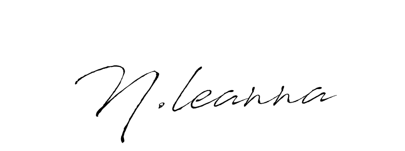 You should practise on your own different ways (Antro_Vectra) to write your name (N.leanna) in signature. don't let someone else do it for you. N.leanna signature style 6 images and pictures png