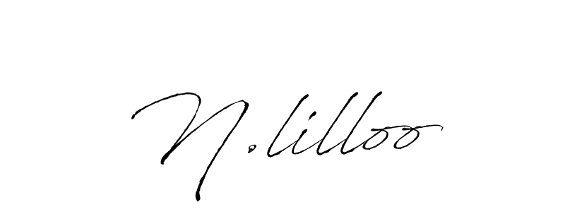 Use a signature maker to create a handwritten signature online. With this signature software, you can design (Antro_Vectra) your own signature for name N.lilloo. N.lilloo signature style 6 images and pictures png