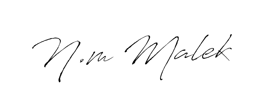 Use a signature maker to create a handwritten signature online. With this signature software, you can design (Antro_Vectra) your own signature for name N.m Malek. N.m Malek signature style 6 images and pictures png