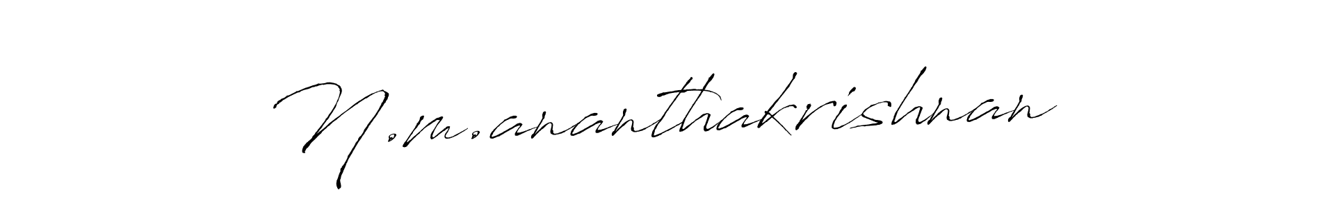 if you are searching for the best signature style for your name N.m.ananthakrishnan. so please give up your signature search. here we have designed multiple signature styles  using Antro_Vectra. N.m.ananthakrishnan signature style 6 images and pictures png