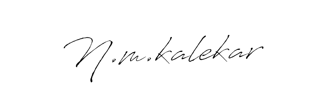 This is the best signature style for the N.m.kalekar name. Also you like these signature font (Antro_Vectra). Mix name signature. N.m.kalekar signature style 6 images and pictures png