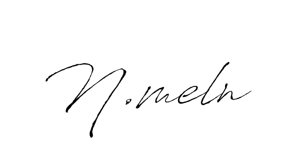 Best and Professional Signature Style for N.meln. Antro_Vectra Best Signature Style Collection. N.meln signature style 6 images and pictures png